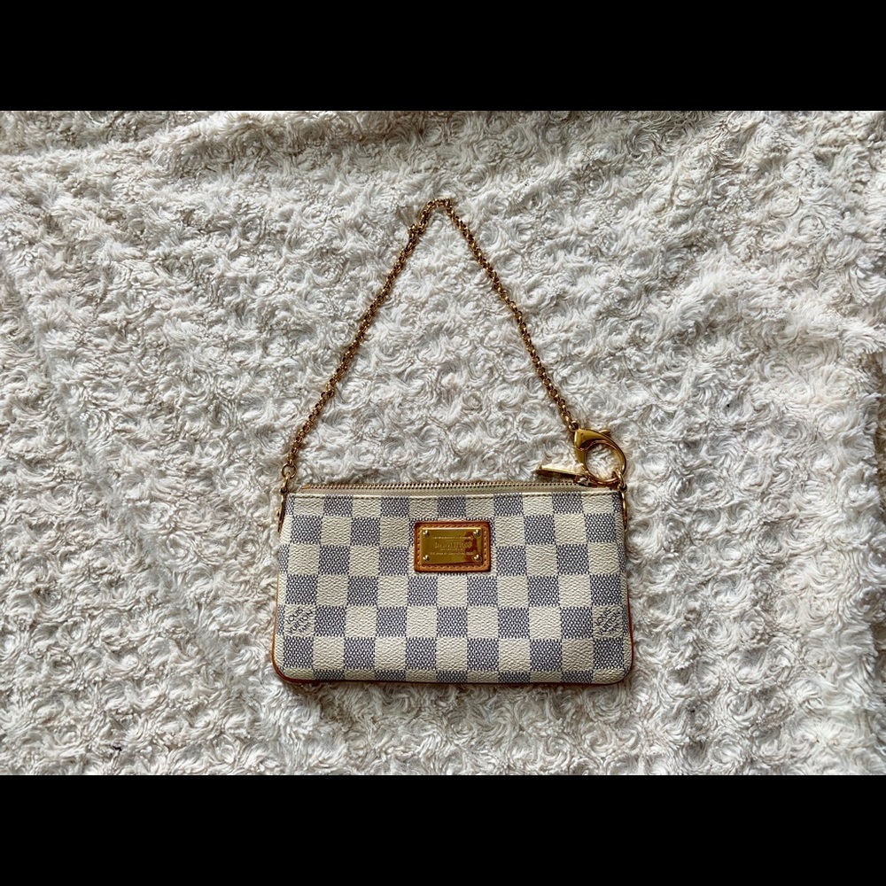 Authentic Louis Vuitton Pochette Milla Azur